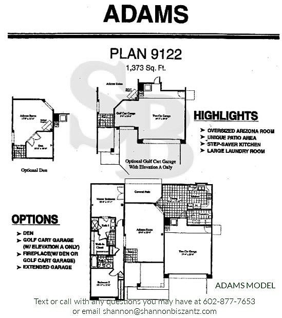 Arizona Traditions Adams Floor Plan