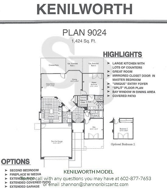 Arizona Traditions Kenilworth Floor Plan