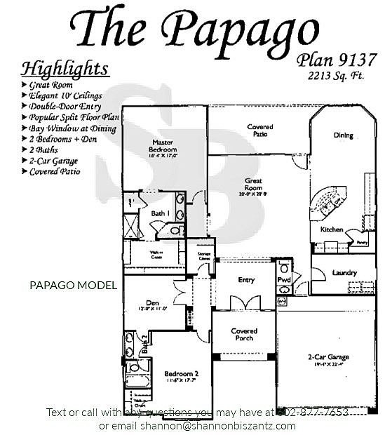 Arizona Traditions Papago Floor Plan