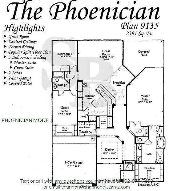 Arizona Traditions Phoenician Floor Plan