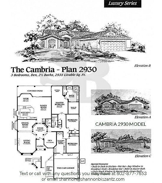 Pebblecreek Cambria 2930 Floor Plan