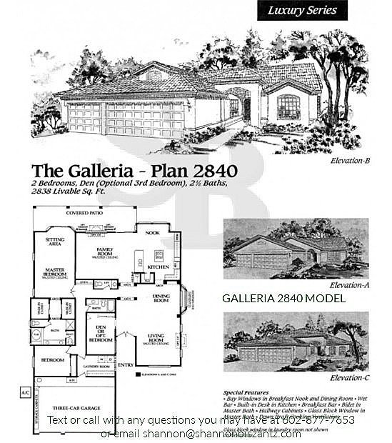 Pebblecreek Galleria 2840 Floor Plan