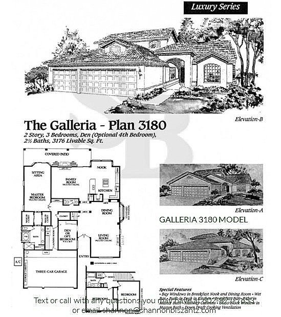 Pebblecreek Galleria 3180 Floor Plan