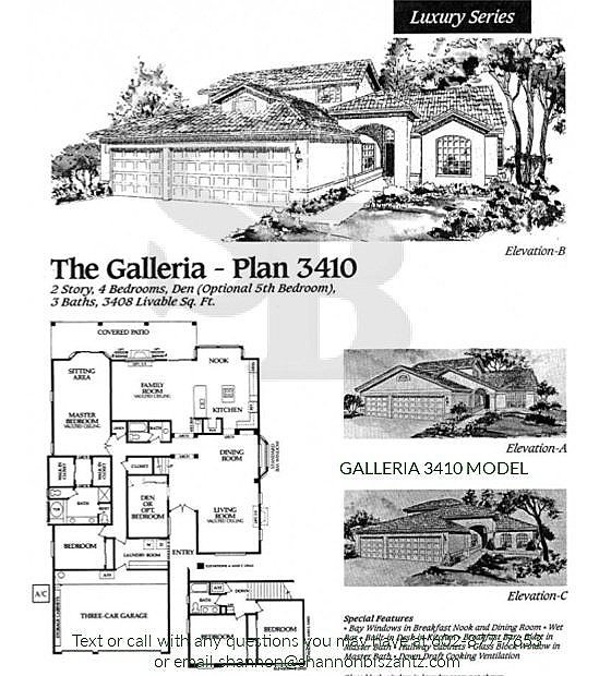 Pebblecreek Galleria 3410 Floor Plan