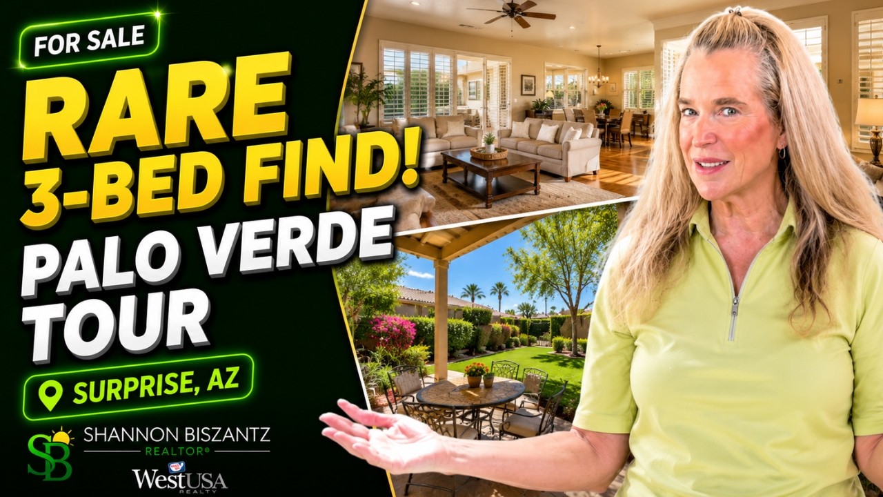 Three-bedroom Palo Verde floor plan home in The Grand Surprise Arizona